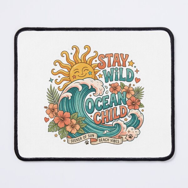 Item preview, Stay Wild Ocean Child Beach Vibes & Tropical Sunset Design designed and sold by Mellow Doodle Co..