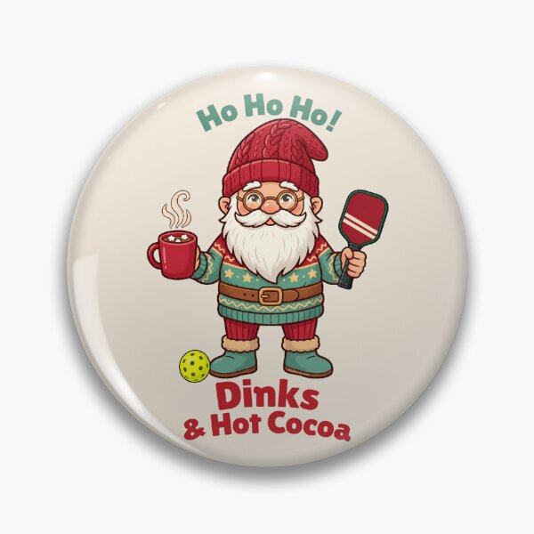 Item preview, Funny Christmas Pickleball Gift | Dinks and Hot Cocoa  designed and sold by Made by Tamar.