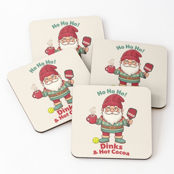 Item preview, Funny Christmas Pickleball Gift | Dinks and Hot Cocoa  designed and sold by Made by Tamar.