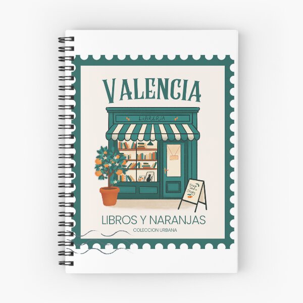 Item preview, Letter stamp art stickers with juicy oranges from Valencia Spain for book lovers designed and sold by BosskaDesign.