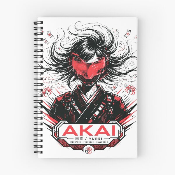 Item preview, AKAI YUREI - Cyberpunk Techwear Ghost in Red Neon Mask | Onryo 幽霊 designed and sold by Tsuiho_art.