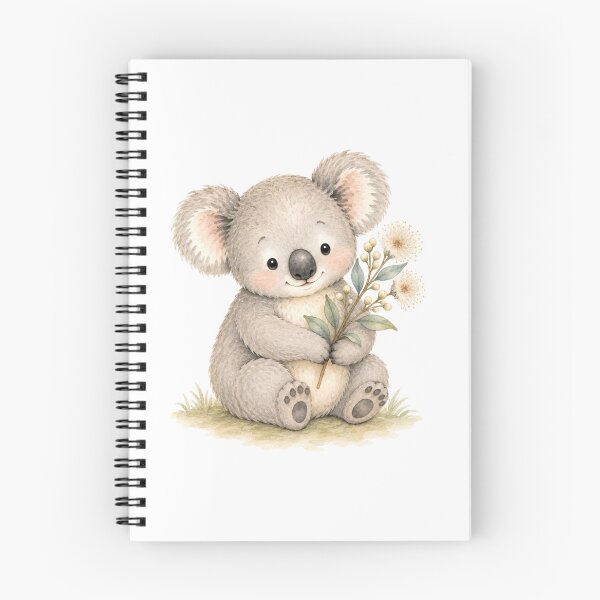Item preview, Cute Koala with flower designed and sold by Birdsong Blessings.