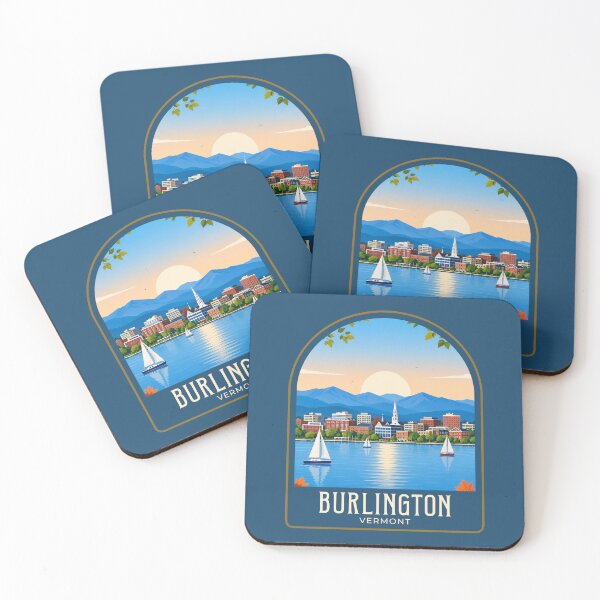 Item preview, Burlington Vintage Travel Illustration designed and sold by HomeLivingCo.