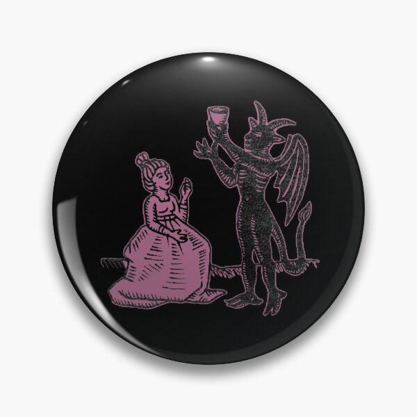 Item preview,  The Demon and the Maiden (rose version) - Medieval Gothic Illustration designed and sold by Dungeon-Shop.