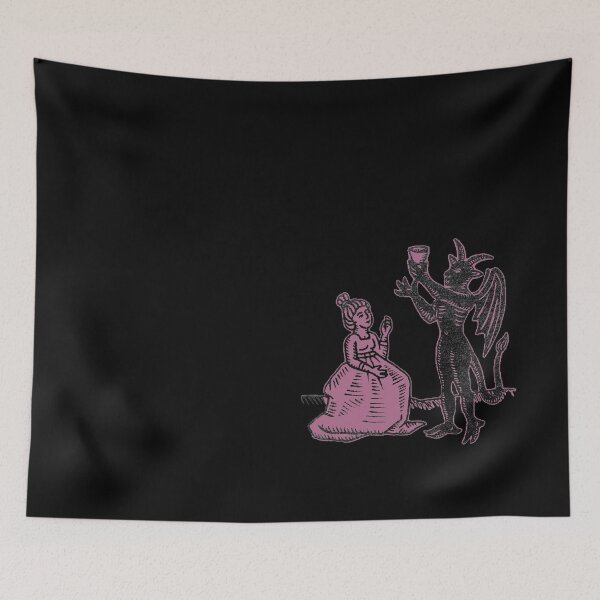 Item preview,  The Demon and the Maiden (rose version) - Medieval Gothic Illustration designed and sold by Dungeon-Shop.