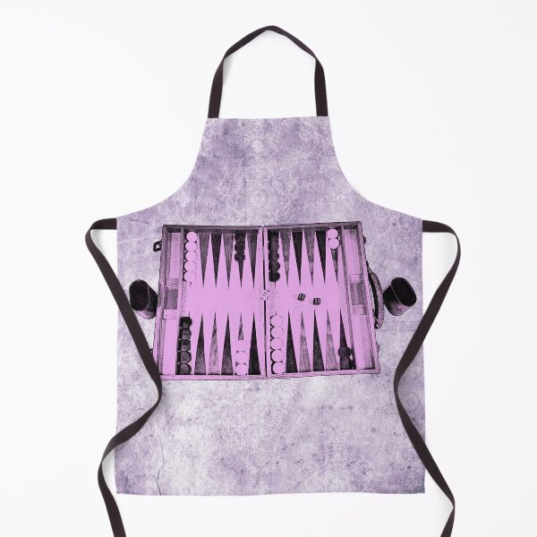 Item preview, Vintage Backgammon Set in Light Pink Mid-Game Dice Roll designed and sold by Ghoul Enterprises.