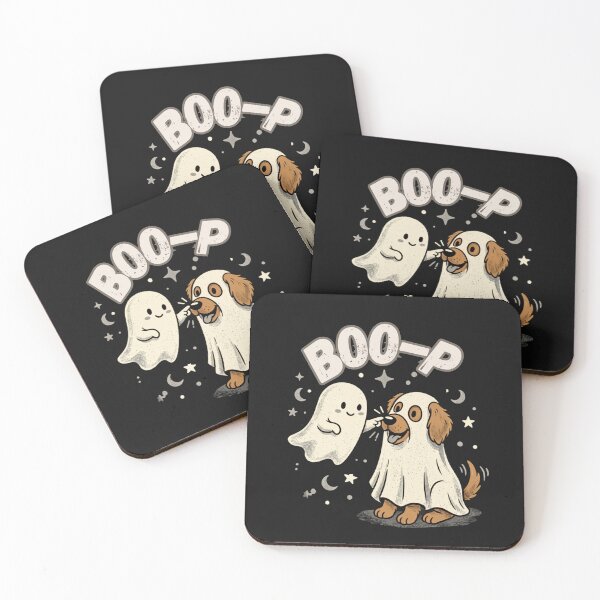 Item preview, Cute Ghost and Dog Boo-p Funny Halloween designed and sold by VibeTherapyArt.