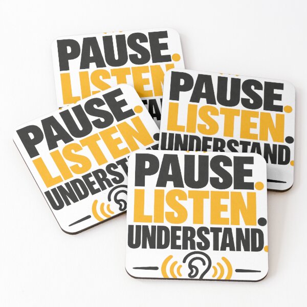 Item preview, Pause Listen Understand – Mindful Communication designed and sold by NatchSoftCreations.
