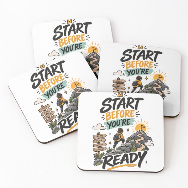 Item preview, Start Before You're Ready Motivational Growth Mindset designed and sold by TibbuTees.