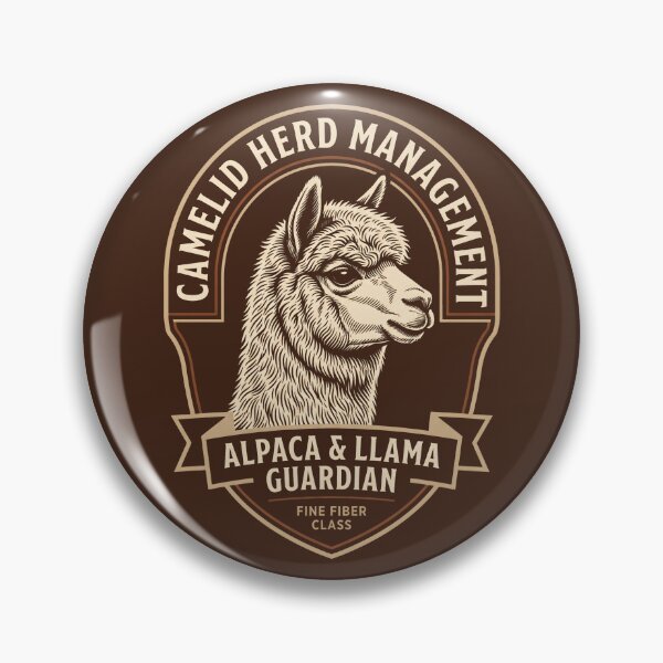 Item preview, Camelid Herd Management Alpaca Guardian Emblem designed and sold by SplashTastic.