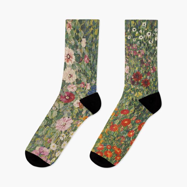 Item preview, Gustav Klimt Pink Flower Garden designed and sold by maniacfitness.