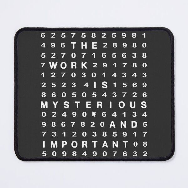 Item preview, Mysterious & Important Work - Deep Meaning Quote Art | ⭐⭐⭐⭐⭐ designed and sold by sweetarteews.