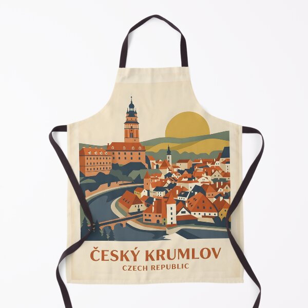 Item preview, Cesky Krumlov Vintage Travel Poster - Minimalist Czech Republic Art Print designed and sold by DuckOddity.