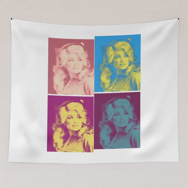 Item preview, retro dolly parton four colors 80s designed and sold by MichaelDonald9.