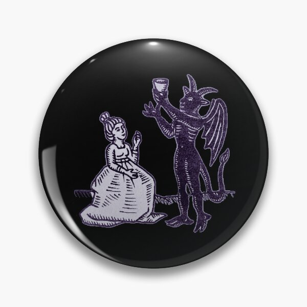 Item preview,  The Demon and the Maiden (violet version) - Medieval Gothic Illustration designed and sold by Dungeon-Shop.