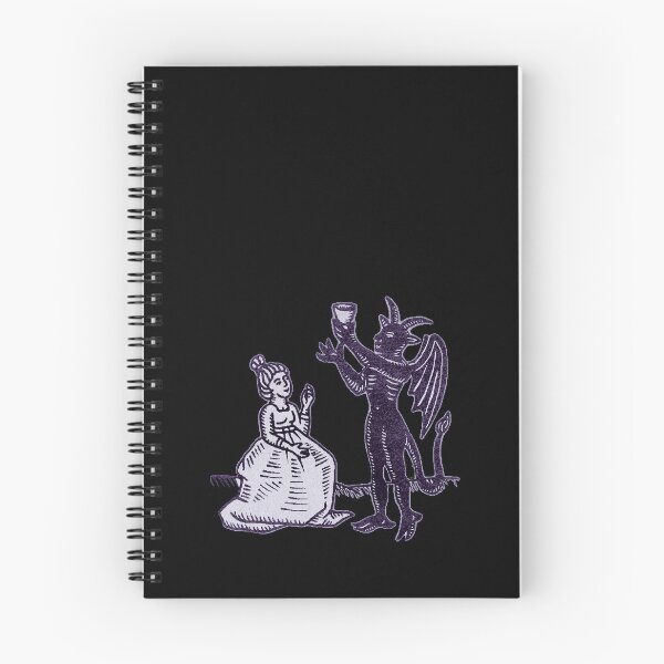 Item preview,  The Demon and the Maiden (violet version) - Medieval Gothic Illustration designed and sold by Dungeon-Shop.