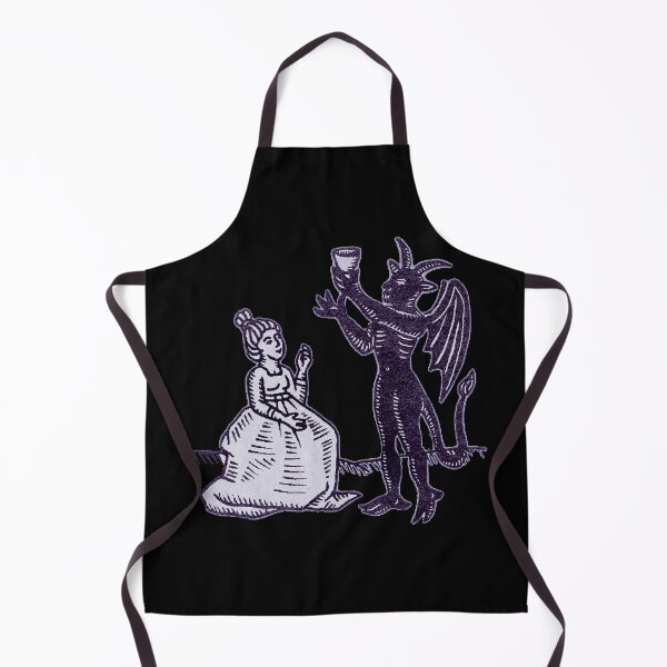 Item preview, The Demon and the Maiden (violet version) - Medieval Gothic Illustration designed and sold by Dungeon-Shop.