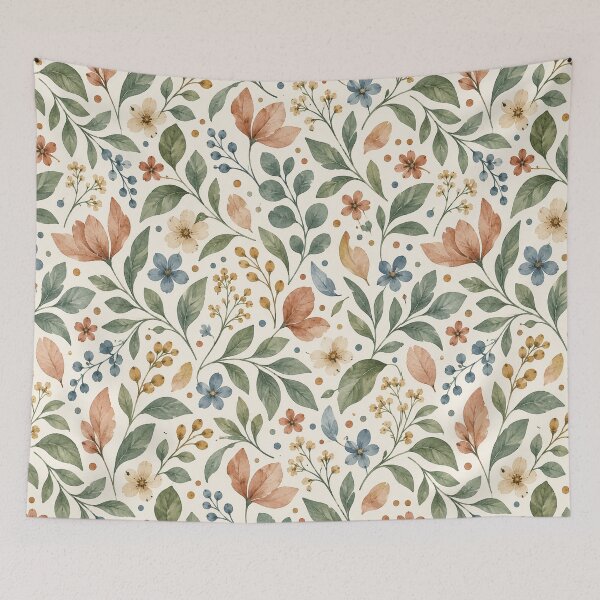 Item preview, Vintage Watercolor Floral Wildflower Seamless Pattern designed and sold by SayMaria.