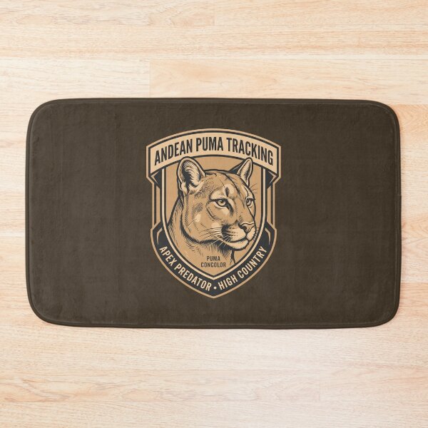 Item preview, Andean Puma Tracking Apex Predator Wildlife Emblem designed and sold by SplashTastic.