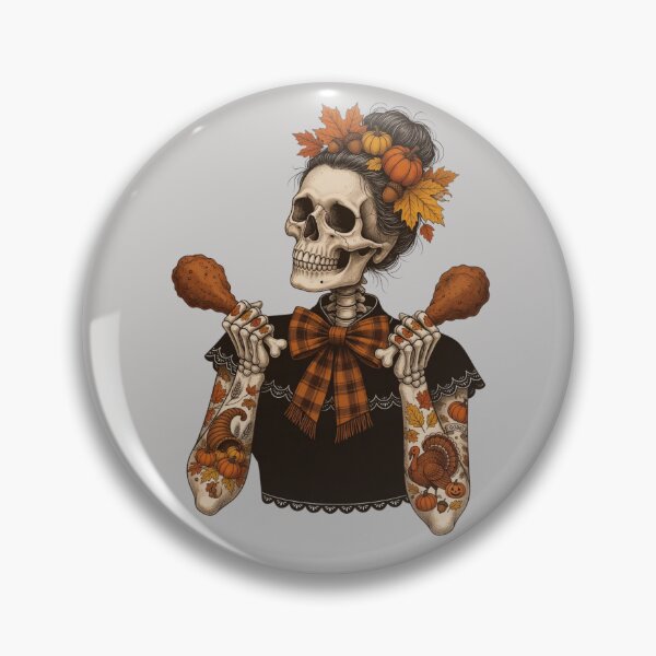 Item preview, Grateful Thankful Blessed Skeleton Thanksgiving designed and sold by CF_VintageDesign.
