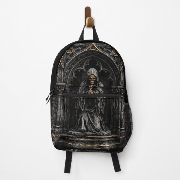 Item preview, Death Figure in Prayer in Gothic Niche — Dark Sculpture designed and sold by David Mateo ArtWorks.
