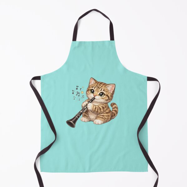 Item preview, cat playing clarinet designed and sold by PasoaPaso2025.
