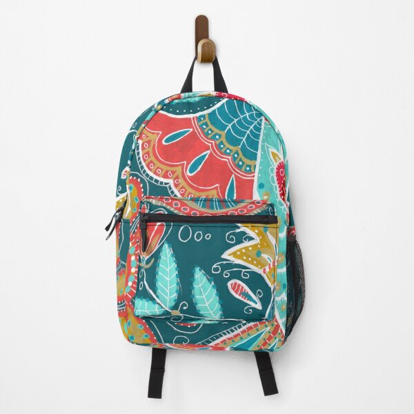 Item preview, Folk Hummingbird Floral Pattern designed and sold by Fani*.