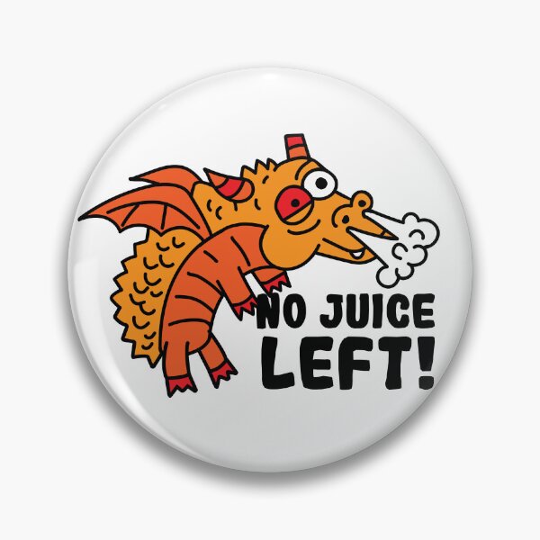 Item preview, No Juice Left! | Funny Exhausted Dragon designed and sold by Creatory.studio.