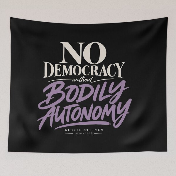 Item preview, Bodily Autonomy, Gloria Steinem Inspired Feminist, Women's Rights Activist Graphic designed and sold by speakmanArt.