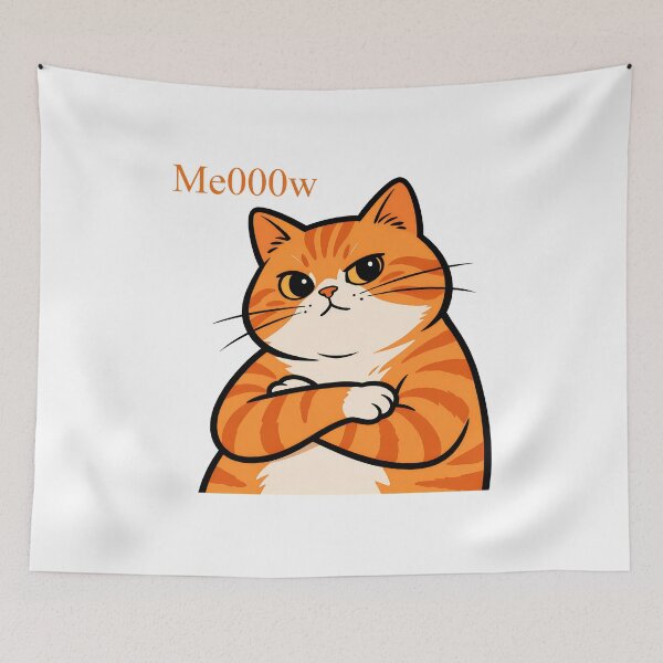 Item preview, Grumpy Cat Meow Attitude Orange Tabby designed and sold by Dmo3HarkoArt.