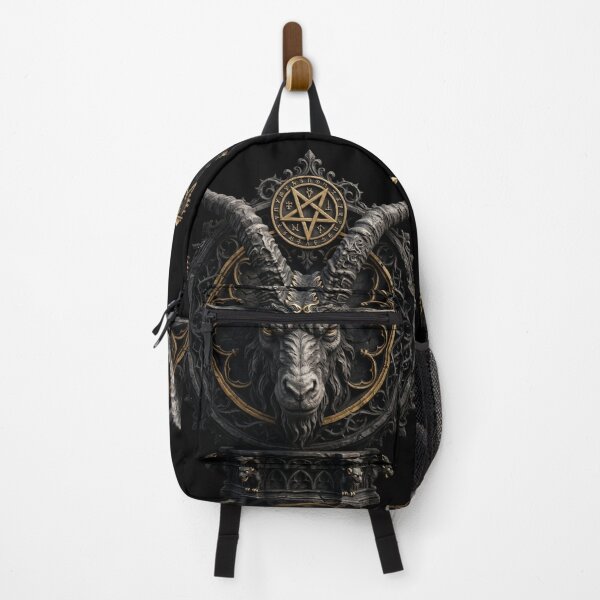 Item preview, Baphomet with Pentagram Medallion — Dark Gothic Sculpture designed and sold by David Mateo ArtWorks.