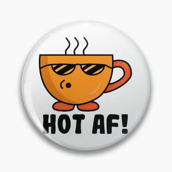 Item preview, Hot AF! | Funny Coffee Cup Characte designed and sold by Creatory.studio.