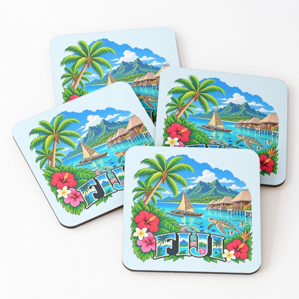 Item preview, Fiji - Tropical Island Lagoon designed and sold by Myra365Art.