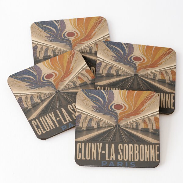 Item preview, Cluny–La Sorbonne Station – Vintage Paris Métro Poster designed and sold by Earth Celebration Designs.