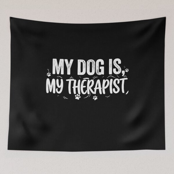 Item preview, Funny My Dog Is My Therapist Cute Paw Prints Pet Lover Gift designed and sold by KreatoLab.