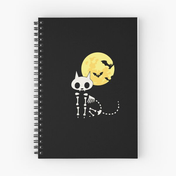 Item preview, Cute Skeleton Cat Moon Bats - Spooky Halloween Graphic designed and sold by AlinaTales.