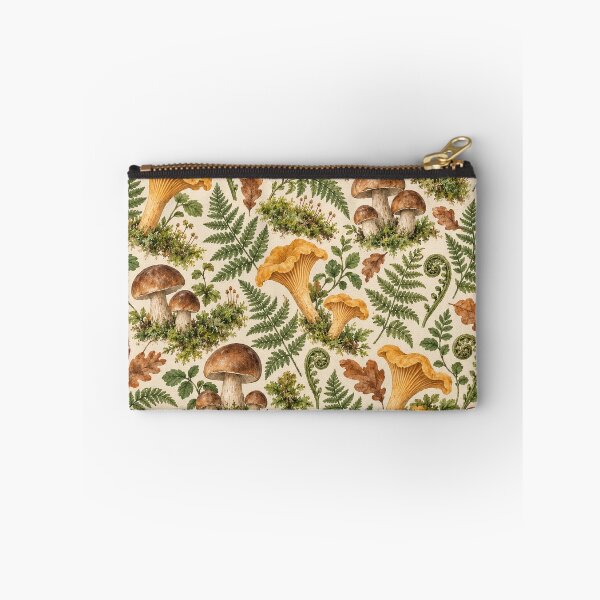 Item preview, Vintage Watercolor Wild Mushroom Fern Seamless Pattern designed and sold by SayMaria.