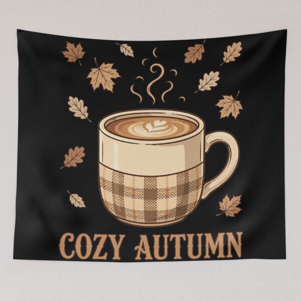 Item preview, Cozy Autumn Plaid Coffee Mug & Latte Art – Warm Fall Vibe designed and sold by SDKENERGY.