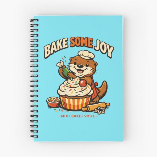 Item preview, Bake Some Joy – Whimsical Otter Baking Illustration designed and sold by Dogandesighn.