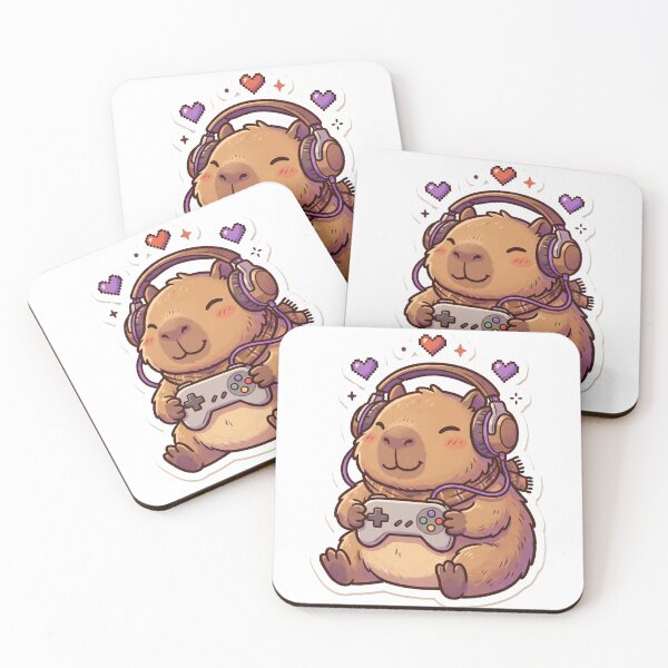 Item preview, Capybara Gamer Cute Kawaii Video Games designed and sold by DofinaSur.