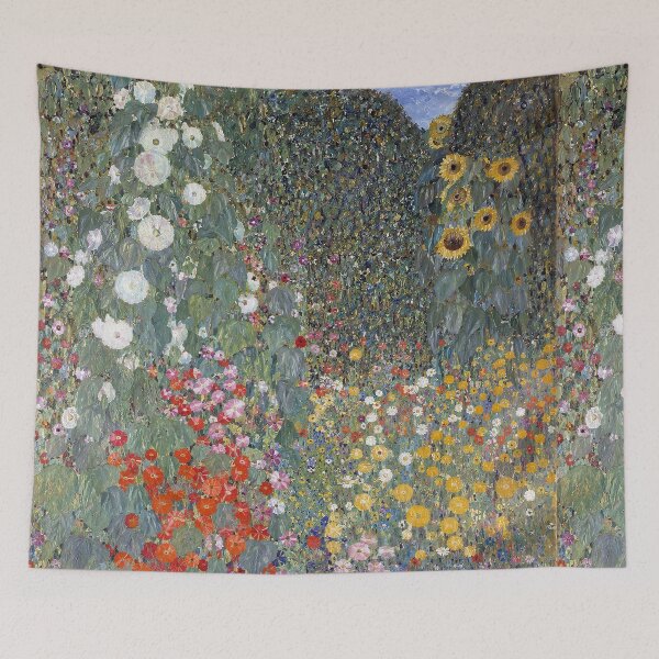 Aperçu de l'œuvre Jardin de fleurs de Gustav Klimt créée et vendue par maniacfitness.