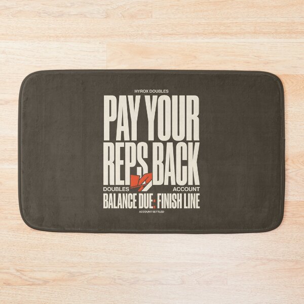 Item preview, Pay Your Reps Back Hyrox Doubles Gym Humor designed and sold by SplashTastic.