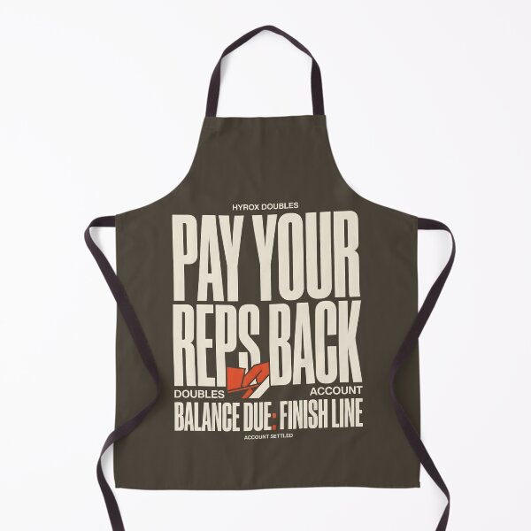 Item preview, Pay Your Reps Back Hyrox Doubles Gym Humor designed and sold by SplashTastic.
