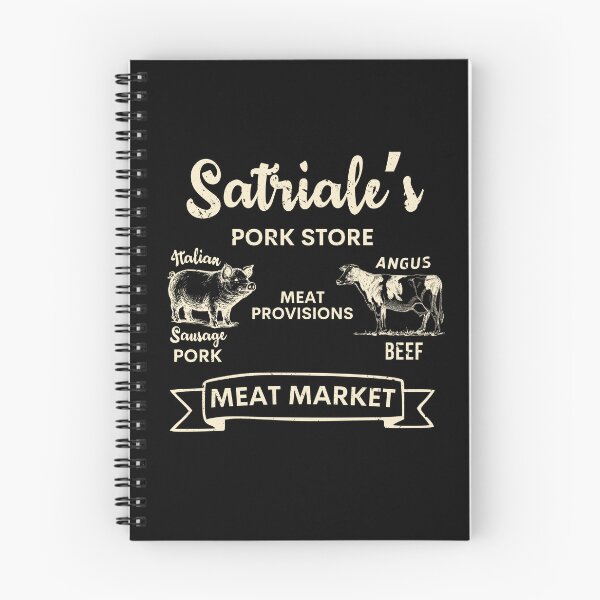 Item preview, Satriale's Pork Store Meat Market Monochrome Sopranos Inspired Fan designed and sold by vle707.