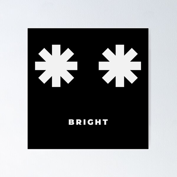 Item preview, BRIGHT Typography Face - Overstimulated Asterisk Eyes designed and sold by nttglyphs.