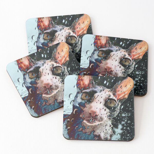 Item preview, Rainy Window Cornish Rex Cat designed and sold by Claws With Paws.