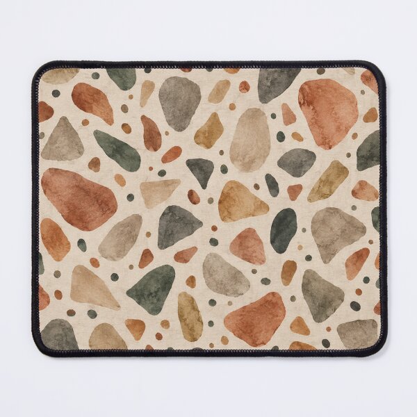 Item preview, Earthy Terrazzo Watercolor Mosaic Seamless Pattern designed and sold by SayMaria.