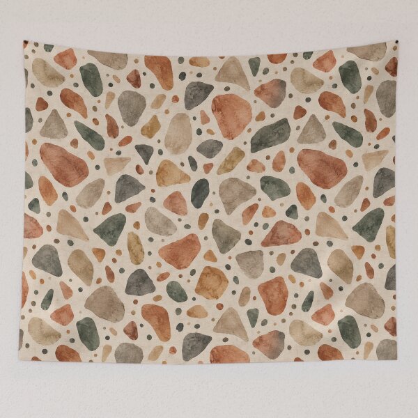 Item preview, Earthy Terrazzo Watercolor Mosaic Seamless Pattern designed and sold by SayMaria.