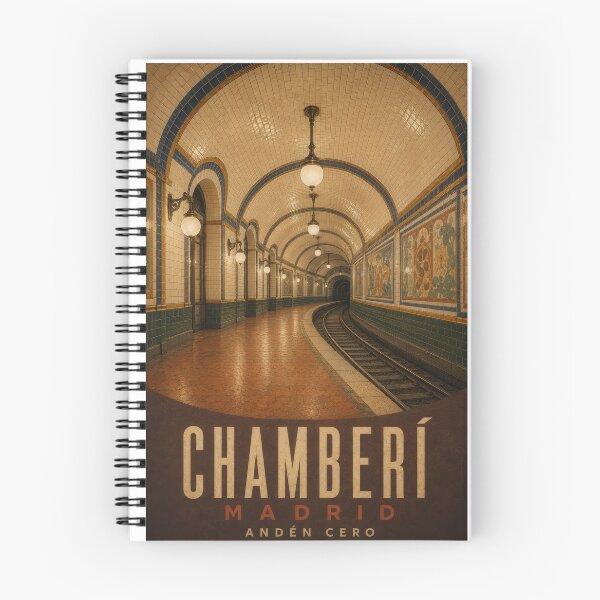 Item preview, Chamberí Andén Cero – Vintage Madrid Metro Poster designed and sold by Earth Celebration Designs.