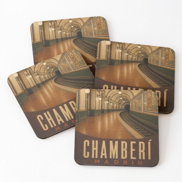 Item preview, Chamberí Andén Cero – Vintage Madrid Metro Poster designed and sold by Earth Celebration Designs.